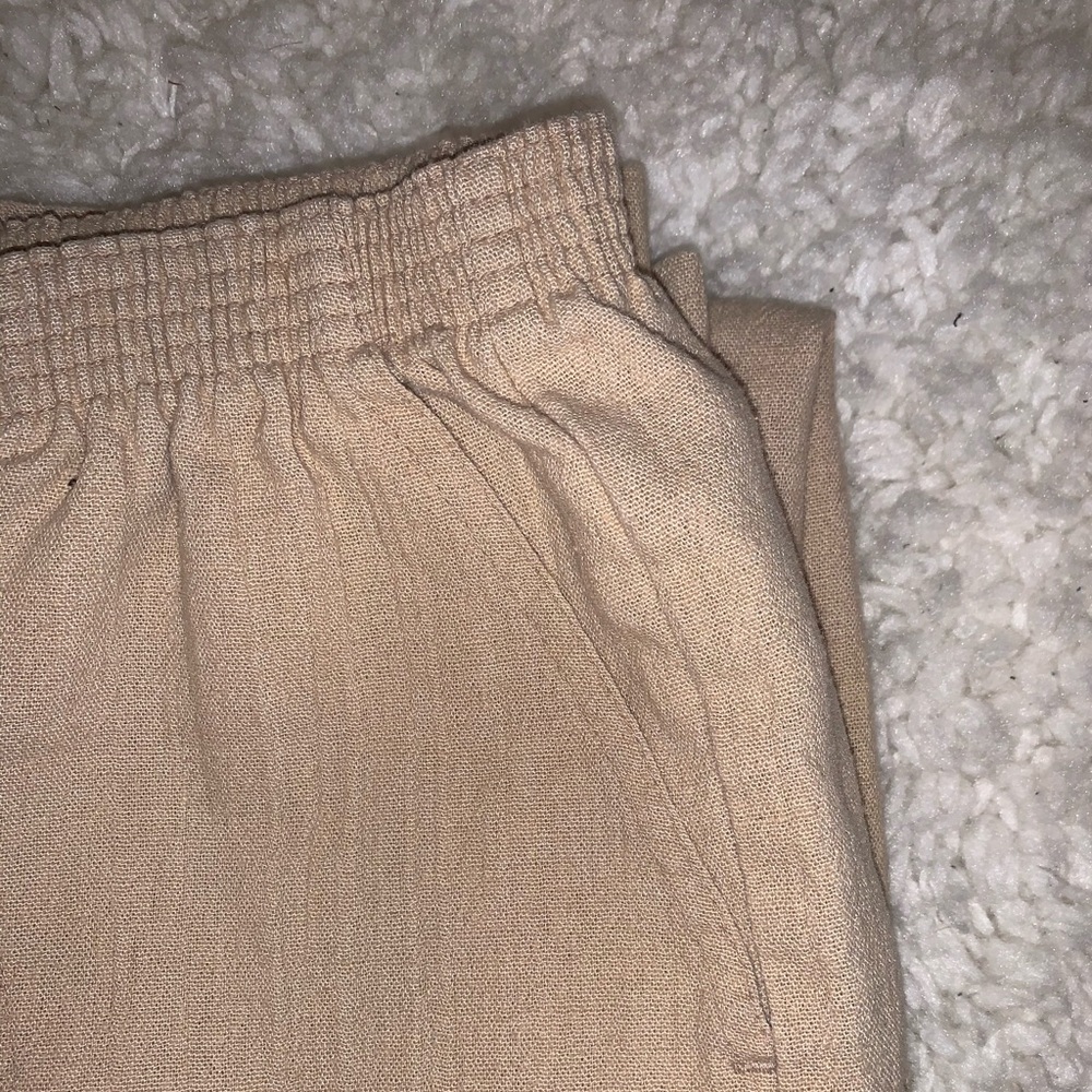 Tan Linen Pants